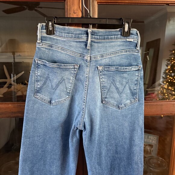 Mother The Maven High Rise Wide Leg Jeans, Bitchn - Picture 8 of 9